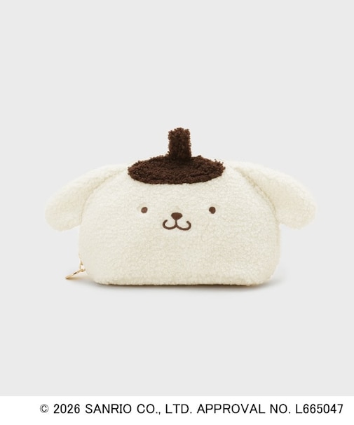 ◆【ポムポムプリン】ふわふわフェイスポーチ