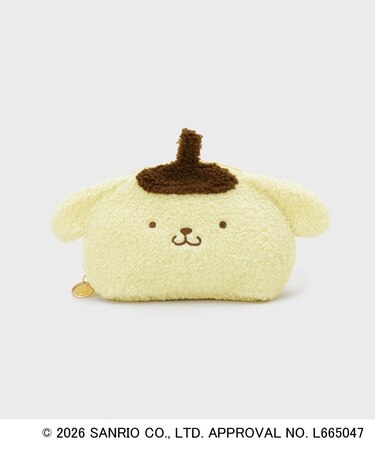 ◆【ポムポムプリン】ふわふわフェイスポーチ
