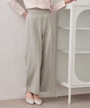 セットアップ対応 2タックワイドパンツ【洗濯機OK・接触冷感・吸水速乾・防シワ・ストレッチ】