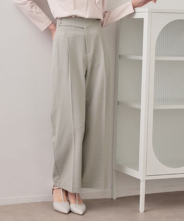 セットアップ対応 2タックワイドパンツ【洗濯機OK・接触冷感・吸水速乾・防シワ・ストレッチ】