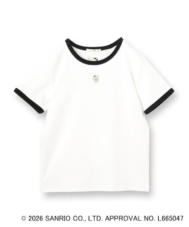 【ポムポムプリン】リンガーベロアTシャツ【洗濯機OK】