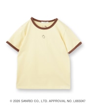 【ポムポムプリン】リンガーベロアTシャツ【洗濯機OK】