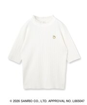 【ポムポムプリン】フリルケーブルニット【洗濯機OK・抗ピリング】