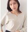 フロントパーツ付きドルマンスリーブニット【洗濯機OK／抗ピリング】