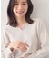 フロントパーツ付きドルマンスリーブニット【洗濯機OK／抗ピリング】