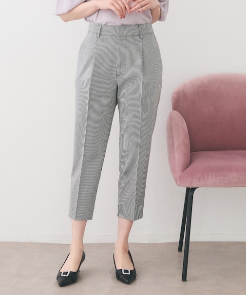 コンパクトストレッチカプリパンツ【洗濯機OK/吸水速乾/接触冷感/透け防止】