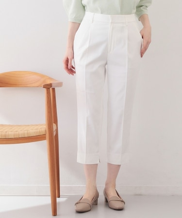 コンパクトストレッチカプリパンツ【洗濯機OK/吸水速乾/接触冷感/透け防止】