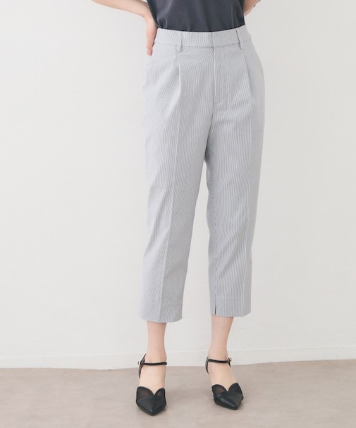 コンパクトストレッチカプリパンツ【洗濯機OK/吸水速乾/接触冷感/透け防止】