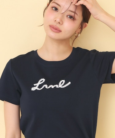 リボンテープロゴTシャツ【洗濯機OK/接触冷感/UVケア】
