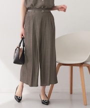 シャンブレーワイドパンツ【洗濯機OK／UVケア／接触冷感／吸水速乾】