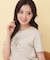 【接触冷感】ビッグロゴ刺繍ビジュー付きTシャツ《洗濯機OK／UVケア》