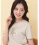 【接触冷感】ビッグロゴ刺繍ビジュー付きTシャツ《洗濯機OK／UVケア》