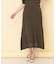 麻タッチ透かし編みマーメイドフレアスカート【洗濯機OK／坑ピル】
