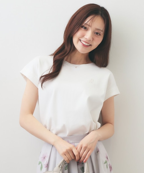 【接触冷感/UV】ワンポイント刺繍Tシャツ《7col/XS~3L/洗濯機OK》