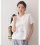 【UV】フラワープリントTシャツ≪洗濯機OK／接触冷感≫