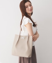 【軽量】ビジュー付きA4トートバッグ
