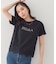 【接触冷感／UVケア】裾レースロゴTシャツ《洗濯機OK》
