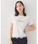 【接触冷感／UVケア】裾レースロゴTシャツ《洗濯機OK》