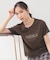 【接触冷感／UVケア】裾レースロゴTシャツ《洗濯機OK》