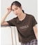 【接触冷感／UVケア】裾レースロゴTシャツ《洗濯機OK》
