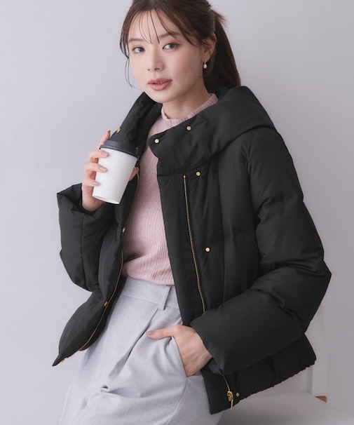 河田ダウンショートコート 【洗濯機OK／静電気防止（裏地）／撥水／XS-3L】