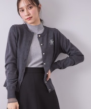 【6col/XS-3L】配色刺繍カーディガン《洗濯機OK》