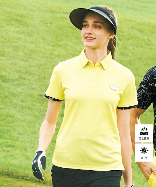 UVカット/吸水速乾 クールコアロゴチェックポロシャツ