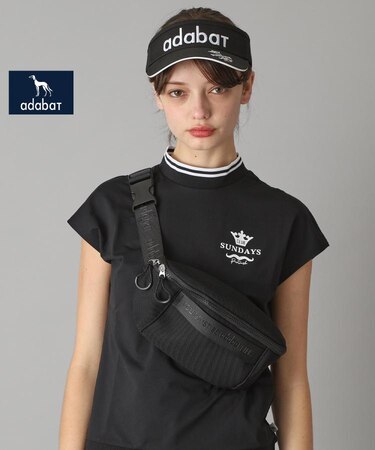 【新レーベル ADABAT NAVY】ハニカムメッシュボディーバッグ