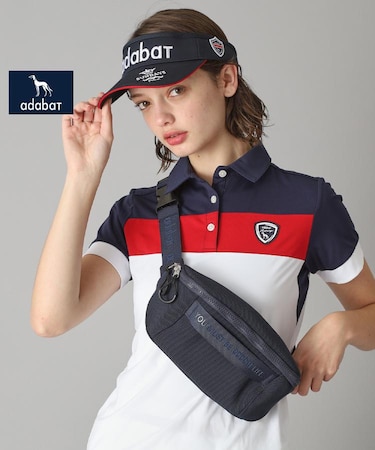 【新レーベル ADABAT NAVY】ハニカムメッシュボディーバッグ