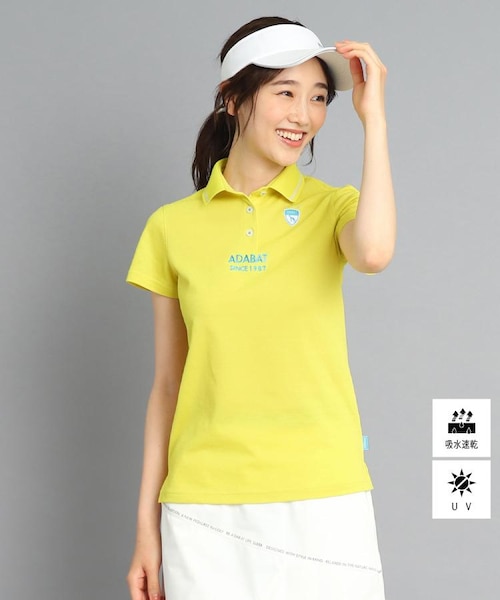 3Dジャカード半袖ポロシャツ｜アダバットの通販｜&mall（アンドモール