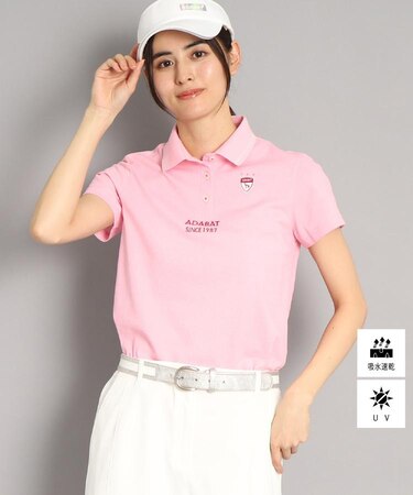 【UVカット／吸水速乾】ロゴデザイン 半袖ポロシャツ