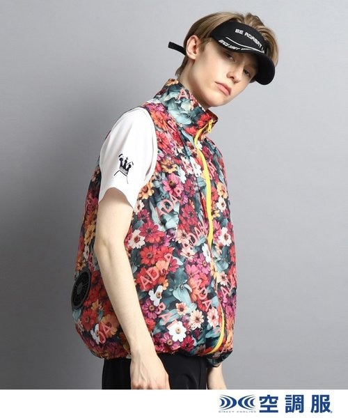 ファン別売り】 総柄デザイン 「空調服(R)」ベスト｜アダバット