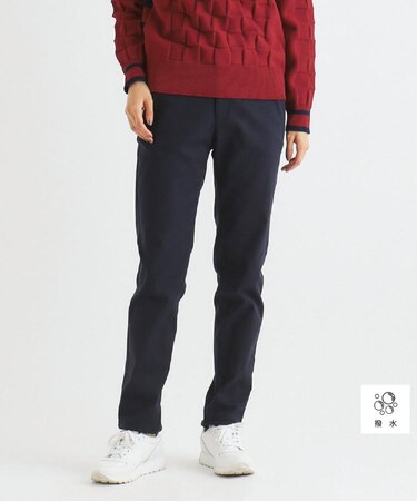 【撥水加工】ラインデザイン ストレッチパンツ