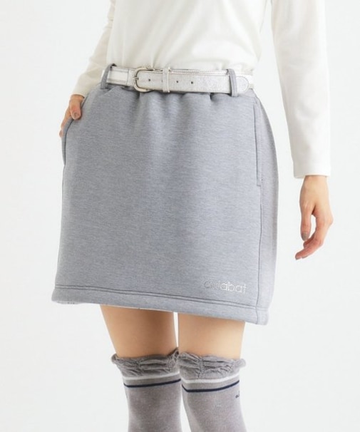 【リバーシブル】格子柄 台形スカート