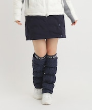 【撥水加工】粒中綿 ウエストゴム ラップ式スカート