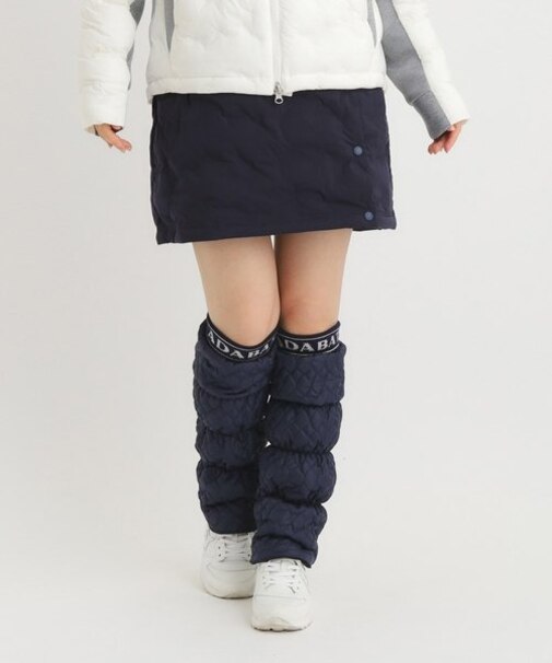 【撥水加工】粒中綿 ウエストゴム ラップ式スカート