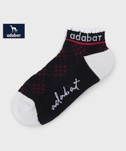 【新レーベル ADABAT NAVY】アンクルロゴベリーショートソックス