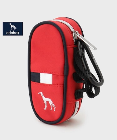 【新レーベル ADABAT NAVY】トリコロールジップボールケース