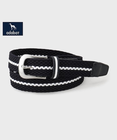【新レーベル ADABAT NAVY】ラインメッシュベルト