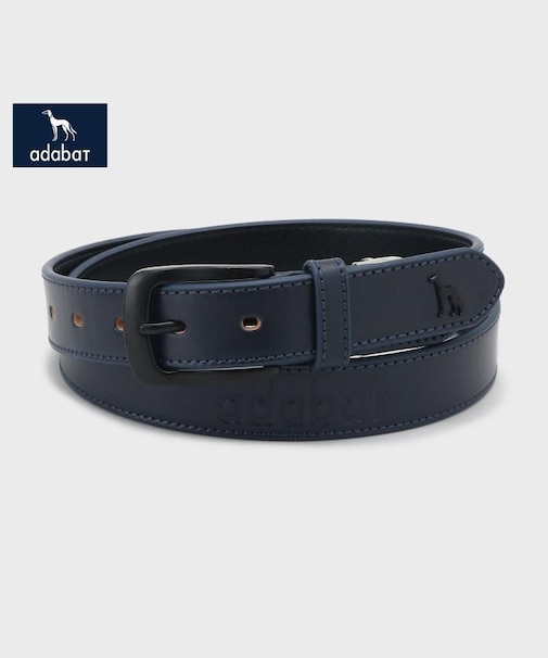 【新レーベル ADABAT NAVY】サルーキレザーベルト