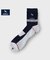 【新レーベル ADABAT NAVY】バイカラーショートソックス