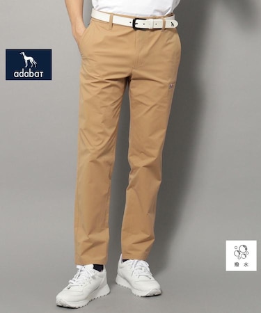 【新レーベル ADABAT NAVY】撥水加工 ハイストレッチカラーパンツ