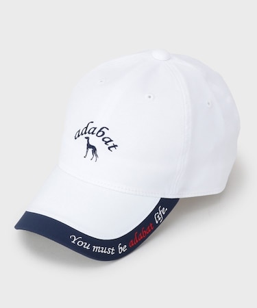 ラインブリムラウンディッシュキャップ