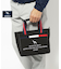 【新レーベル ADABAT NAVY】トリコロール カートバッグ