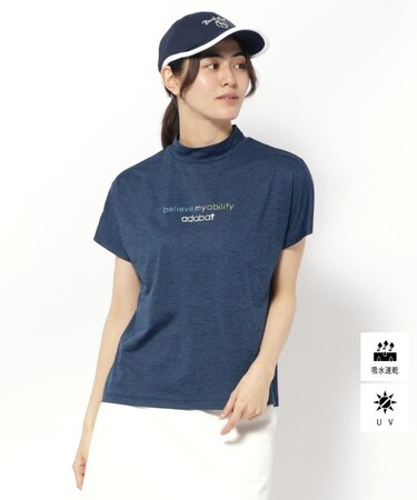 UVカット/吸水速乾 クールコアモックネックT