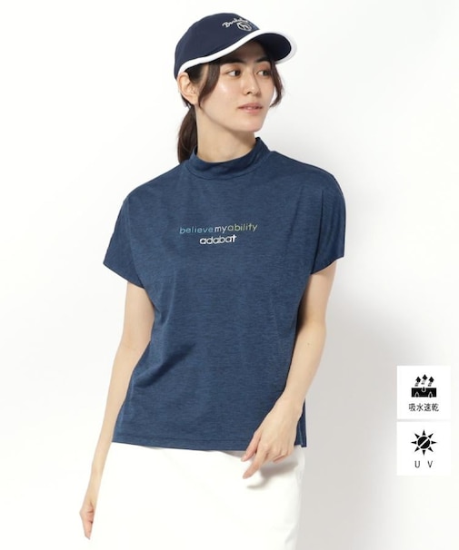 UVカット/吸水速乾 クールコアモックネックT