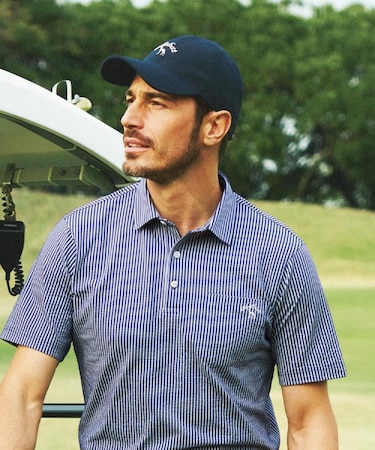 ラウンディッシュストライプキャップ