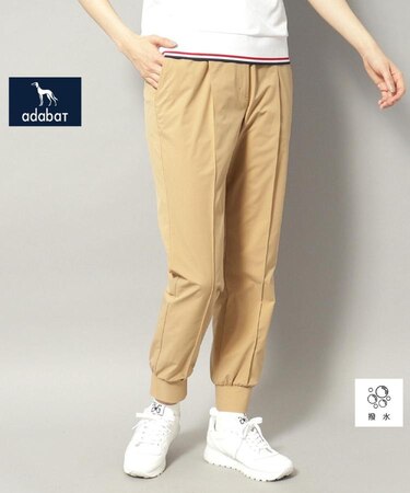 【新レーベル ADABAT NAVY】撥水加工 ストレッチスリムジョガー