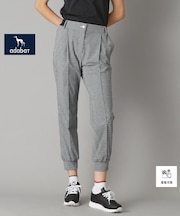 【新レーベル ADABAT NAVY】接触冷感 ハウンドトゥーススリムジョガー