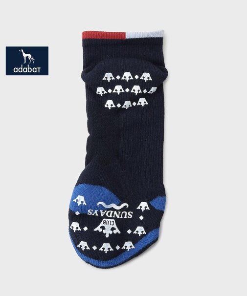 【新レーベル ADABAT NAVY】３Dベリーショートソックス